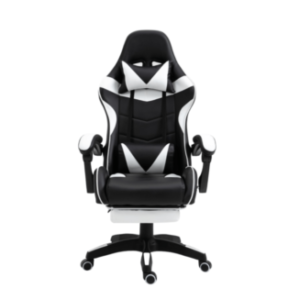 Silla Gamer Pc Home World (blanca y negra)